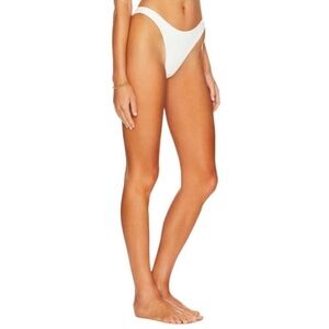 superdown NWT mia ribbed bikini bottom white SZ M vacation swimwear Resortwear